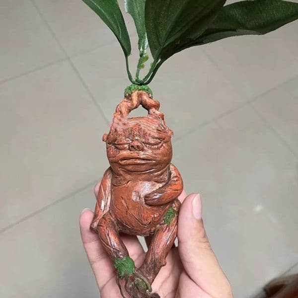 Mandrake Grass Resin Statue Landscape Ornament Art Figurine Crafts for Outdoor Garden Courtyard Living Room Bedroom M68E 221126