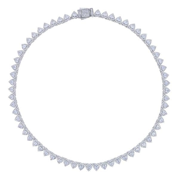 Iced out women hip hop necklace with 5A cz stone paved 7mm heart tennis chain statement necklaces jewelry for wedding party punk jewelrys gift