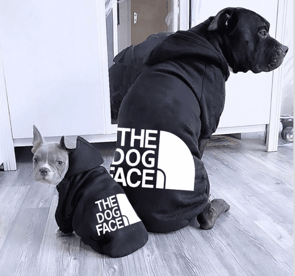 Fashion Designer Pet Clothes Sweater Dog Apparel Four Seasons Dogs Hoodie The Doggy Face Labrador French Bulldog Jacket Clothing