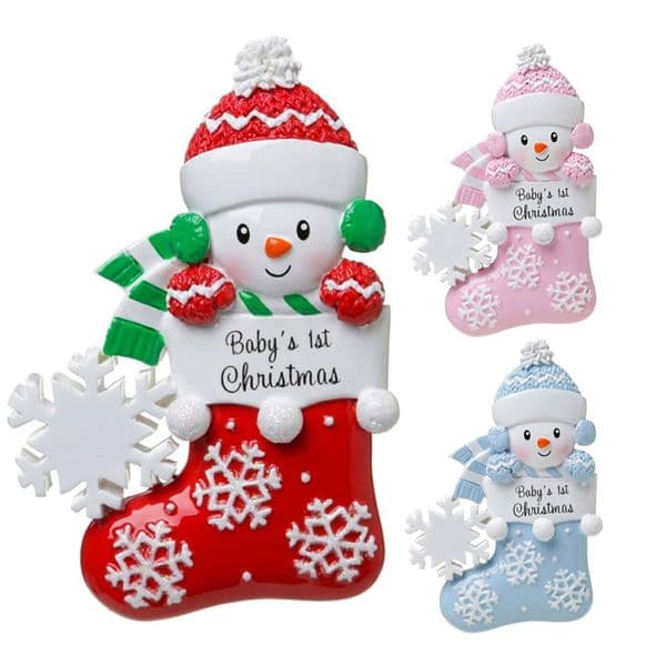 2022 Personalized Socks Christmas Tree Decorations DIY Snowman Pendant Ornaments Room Decor
