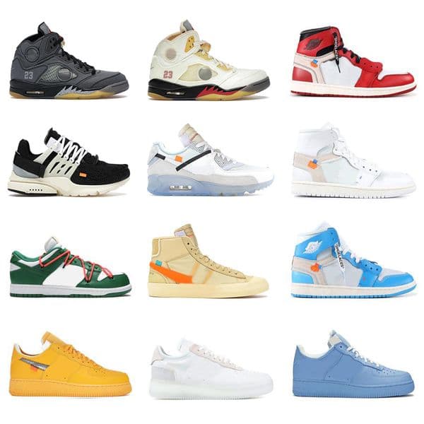 MCA Low Authentic University Off Gold Shoes 1 High OG Chicago Red UNC Powder Blue Volt White Black Outdoor Men Women Sports Sneakers Trainers With box