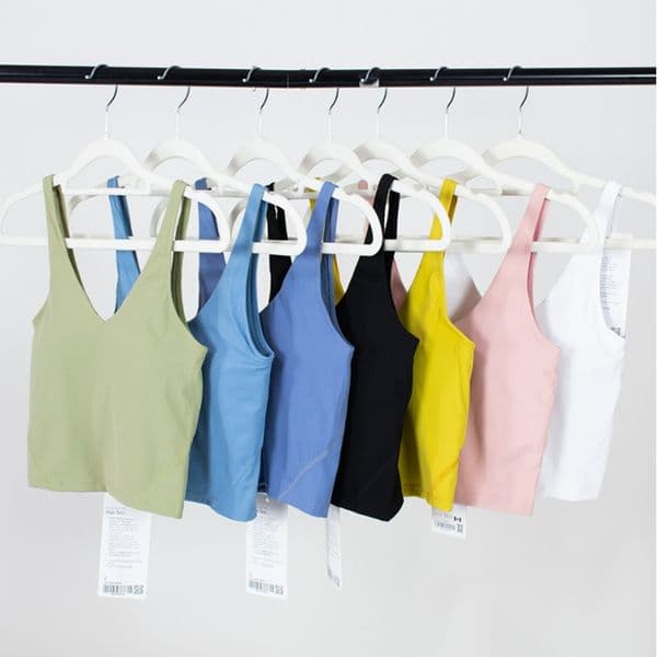 Classic Popular Fitness Bra Butter Soft Women Sport Tank Gym Crop Yoga Vest Beauty Back Shockproof With Removable Chest Pad wholesale