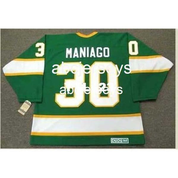 #30 CESARE MANIAGO Minnesota North Stars 1967 CCM Vintage Home Hockey JerseyStitch any name number