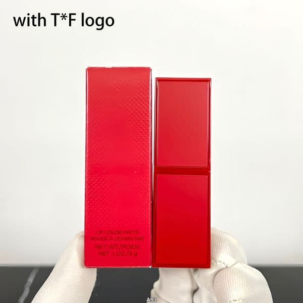 T*F Brand Lip Color Matte Elegant Crimson Red Lipstick High Pigment Formula Delivers Rich and Deep Matte Finish Comfy Wear All Day Long 3g Premium Cosmetic