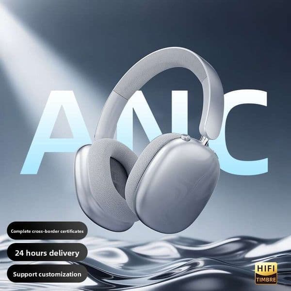 2025 New Headset Ultra-Long Battery Life ANC Active Noise Cancelling Wireless Bluetooth Headphones Suitable Noise Cancelling Headphones