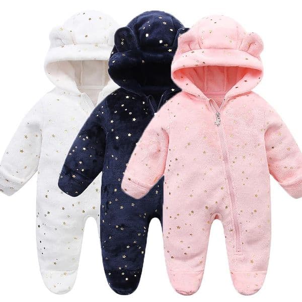 born Baby Clothes Flannel Autumn Winter Baby Boys Girls Rompers Cartoon born Bodysuit Soft Warm Jumpsuit for Babies 012M250901BJ