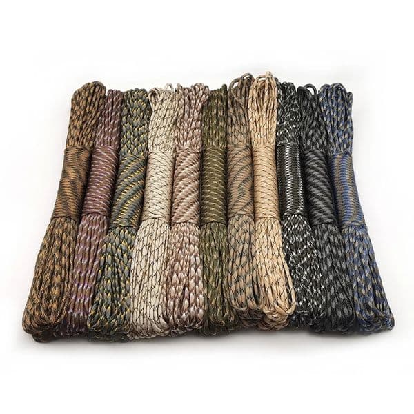 4 Size Dia4mm 7 stand Cores Paracord for Survival Parachute Cord Lanyard Camping Climbing Rope Hiking Clothesline 250822