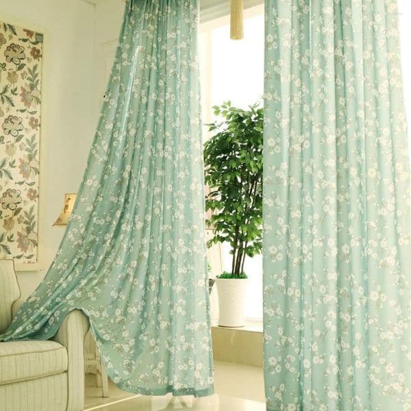 Curtain Pastoral And Fresh-looking Curtains Made Of Kapok Fabric For Bedrooms Living Rooms With Blackout Function