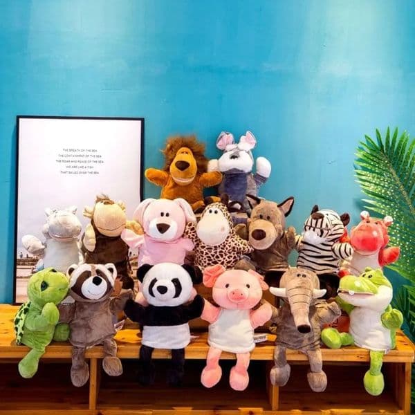 Toys Parentchild Interactive Props Game Glove Children Puppets Kindergarten Story Props Plush Hand Doll Animal Hand Puppet 250901BJ