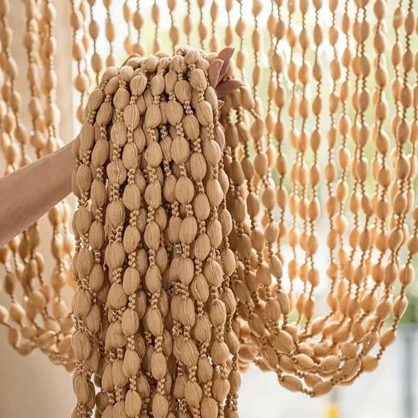 Curtain Polyester Door Beaded Curtains Lantern Tassel Cord El Wedding Salon Window Line Decoration For Room Divider