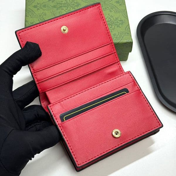 Designer Women Hasp Mini Wallets Luxury High Quality Multiple Card Slots Organizer Wallets With Box Classic Print Credit Card Holders