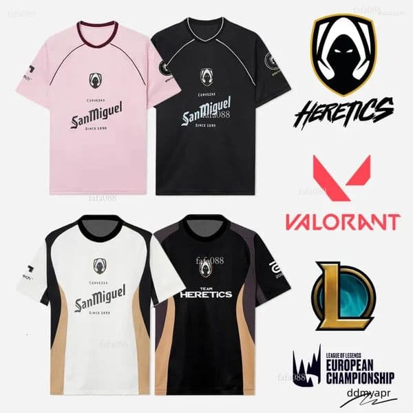 Men's T Shirts Team Heretics Esports Club 2025 LEC Valorant Pro Uniforms And Women's Sports T-Shirts Ddmyapr Ddmyapr 276