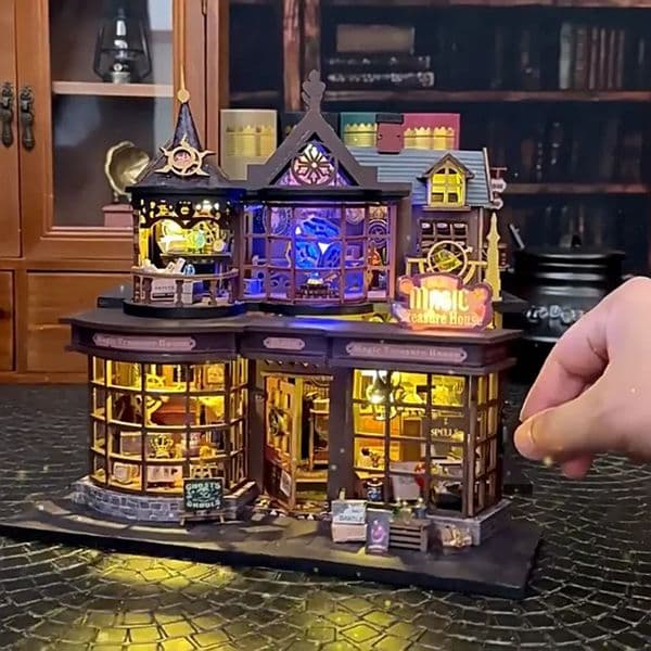 2014 DIY Doll House Wooden Miniature Building Kits Dollhouse Furniture Accessories Toys for Children Birthday Christmas Gifts 250902BJ