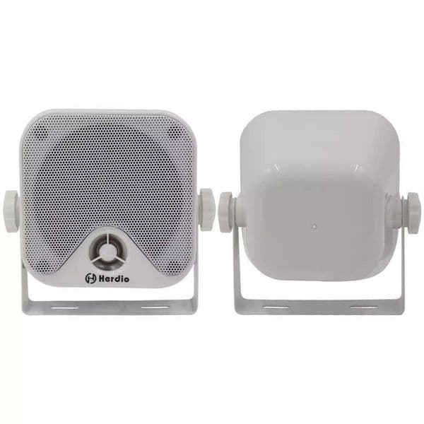 Herdio W Marine Waterproof Boat Speakers Motorcycle Audio Speaker Heavy Duty Music Sound System For Outdoor ATV UTV RZR