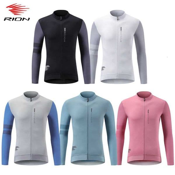 RION Mens Cycling Jersey Long Sleeves Shirts Mountain Bike MTB Jerseys Bicycle Clothes Women Winter Clothing TShirt 2025 Z250903