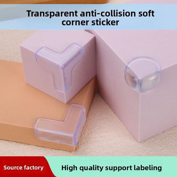 PVS Thickened Stickers for Children, Anti-Collision Table Transparent Safety Protective Stickers, Soft Pack Corner Guards