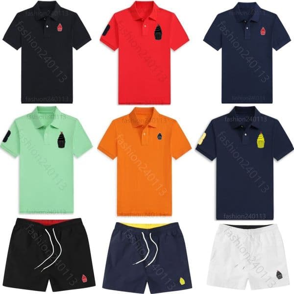 polo shirts for men designer t shirt men shorts set mens tshirt summer tshirts embroidery sweatshirt running short de bain cotton casual short sleeve polos clothing