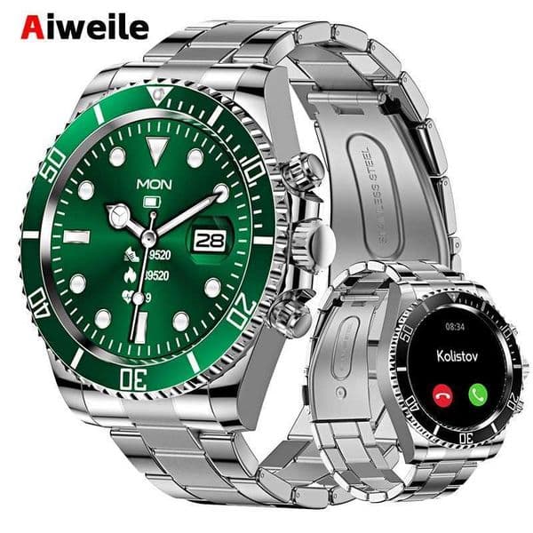 Smart Watch Man Aiweile AW12 HighEnd Smartwatch Fiess Tracker Sport Business etooth Call for Xiomi IOS DIY FacesXJ250903