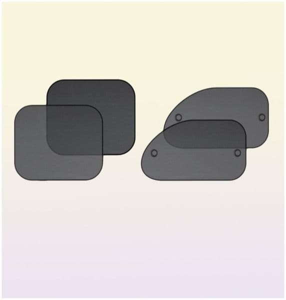2026 New Car outdoor Sunshade 1 Set 4Pcs Universal Window Sun Shade UV Rays Protector Black Free Shipping