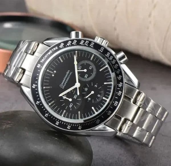AAAAA Sea master Professional Stainless Steel Wrist Watches for Men speed master Mens Watches All Dial Work Quartz Watch Stopwatch 300 omgs-08