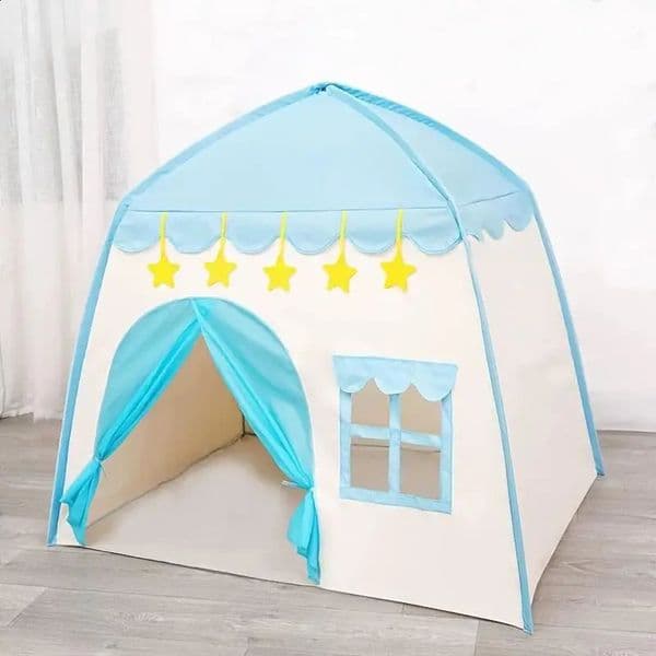Princess childrens tent A roleplaying themed playhouse in pink and blue suitable for both indoor and outdoor use 250903BJ