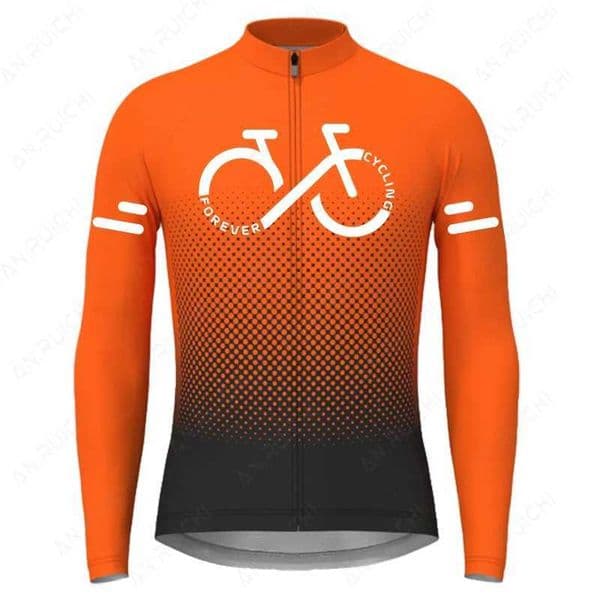Gradient Color Series Cycling Jersey 2023 Summer Mens Long Sleeve Cycling Shirts MTB Bike Tops QuickDry Road Bicycle Clothing Z250903