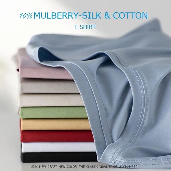 Highend 10 Silk Mercerized Cotton Women Tshirt y Tee Short Sleeve Silky Feeling Summer Wear Tops V Oneck 250903