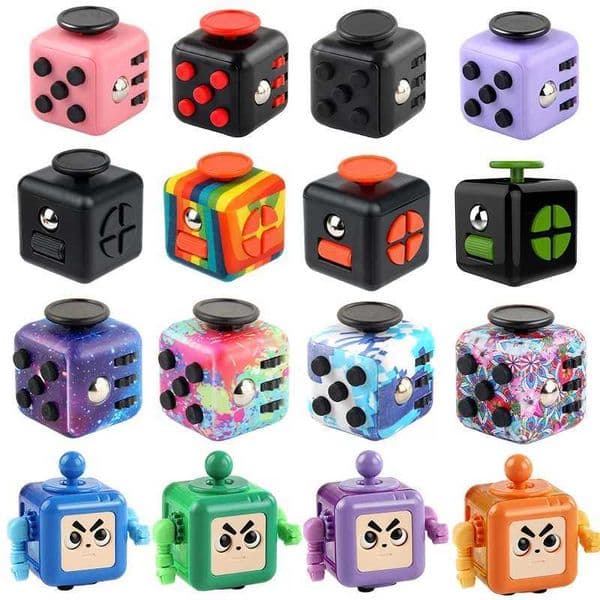 612 Sides Cube Decompression Toy Rainbow Stress Relief Autism ADHD OCD Anxiety Sensory Toys Fingertip Desk Toy for Kids Adult W250903