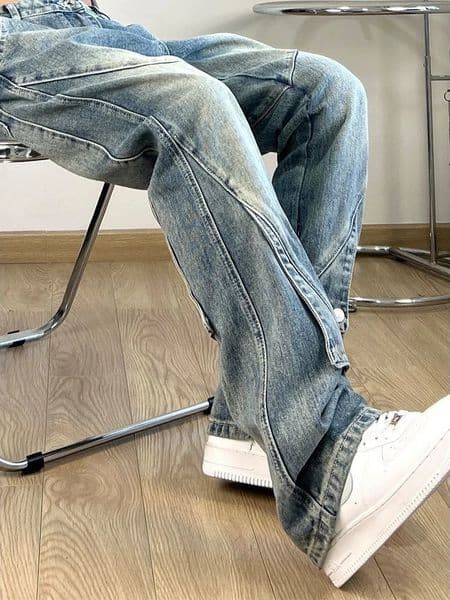 Bootcut Trousers Rock Low Rise Jeans for Men Summer Punk Flared Hip Hop Man Cowboy Pants Trend Classic Original Soft Xs 250904BJ