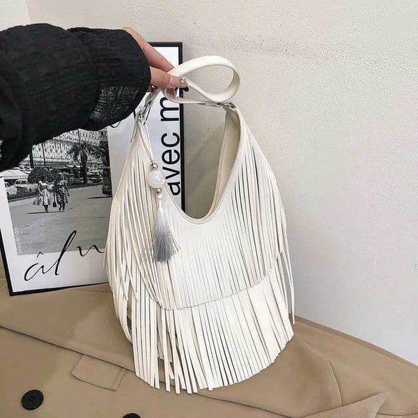 Long Tassels Women handbag Fashion Shoulder Bags for ladies hand bag Soft PU leather casual hobos Crossbody bag female Tote Z250903