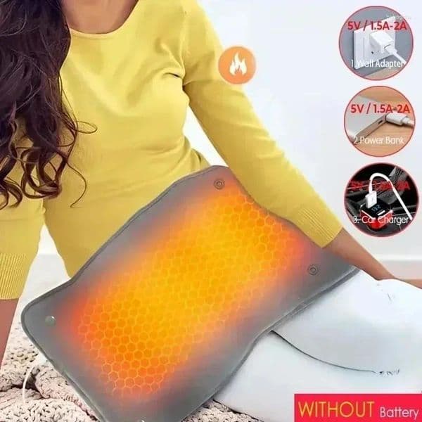 Carpets Graphene Quick Heating Warming Pad With Adjustable Temperature And Timing USB Power Supply Office Home Handbags