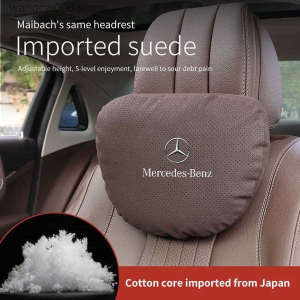 For Mercedes Benz CClass EClass SClass GLA GLC GLE RClass A45 Slk Car Headrest Neck Support Seat Lumbar Cushion Neck Pillow S250904