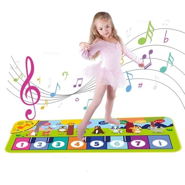 Piano Mat for Kids 8030cm Toddlers Floor Keyboard Dance Mat Play Musical Carpet Music Instrument Toys Toddlers Girl Boy Gift 250904BJ
