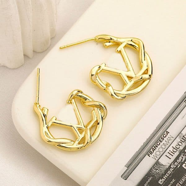 Luxury Earring Brand Letter Stud Designer Earrings Jewelry Accessories Engagement Lovers Gift