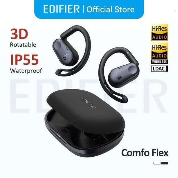 Edifier Comfo Flex True Wireless Earphones Open-Ear Headphones Bluetooth 5.4 Ear Hooks Earphone,Hi-Res Audio,Ip55