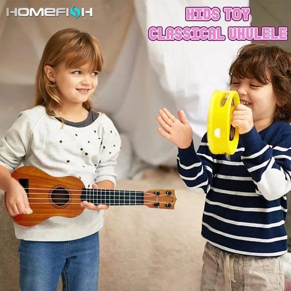 35cm Ukulele Children Guitar Toy Can Be Used To Play Elementary Instruments With Paddles Simulating Yukrili Music Toys 250904BJ