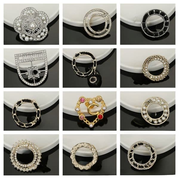 Luxurious Diamond and Pearl Brooch High-quality Brooch Women's and Men's Design Jewelry Brooch High Quality Elegant and Noble Brooch Neutral