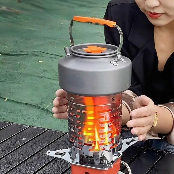 Stainless Steel Mini Hand Warmer for Camping and PicnickingDual Heating Portable Outdoor Heating Cover Ideal for Cold WinterXJ250905