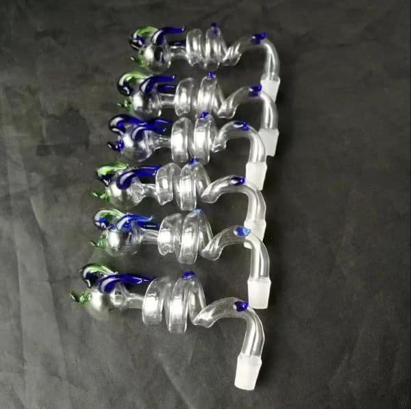 20 styles New Glass Smoking Pipe Water hookah Bowl Smoking Spiral-spout wok burner
