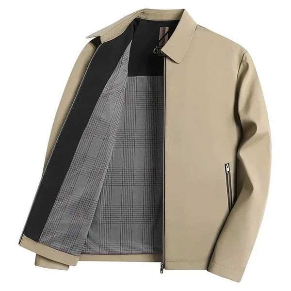 Mens Suit Jacket Coat High Quality Outwear Casual Waterproof Jacket Spring Autumn Solid Color Business Coat W250906