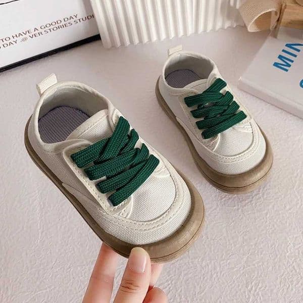 Children Fashion Versatile Soft Canvas Floral Print Casual Kids Shoes Drop Shipping Laceup 2023 Spring New for Boys Flats Y260202