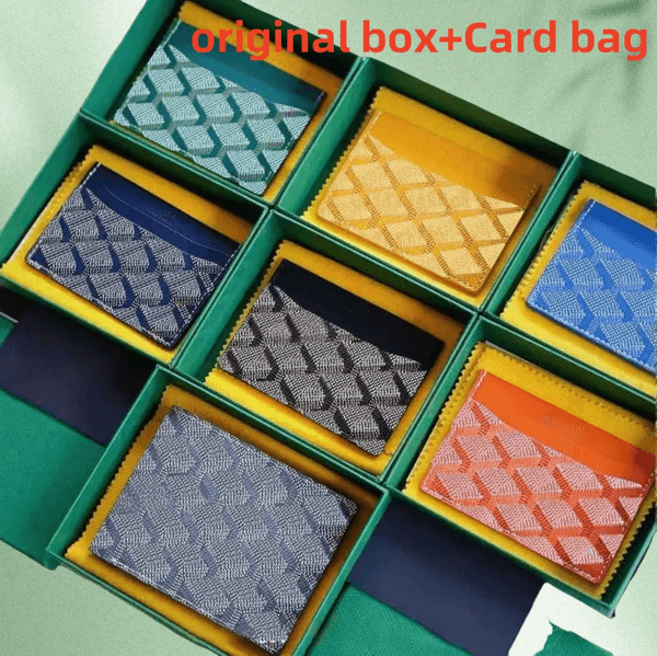 men card holder designer with box passport pouch ID case Pocket women Men Bag vintage Pebble Cardholder Credit Thin Bus Card Holders wallet