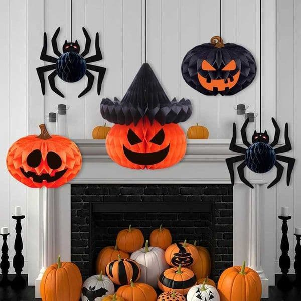 Halloween Decoration 2025 Party Background Wall Hanging Accessorie Desk Accessorie Halloween Pumpkin Accessorie Room Decor W250906