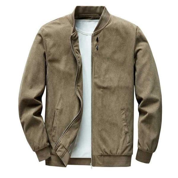 New Baseball Collar Jacket Corduroy Coats Male Loose Baseball Jackets Mens Clothing Bomber Jackets Male Outwear Fashion Coats W250906