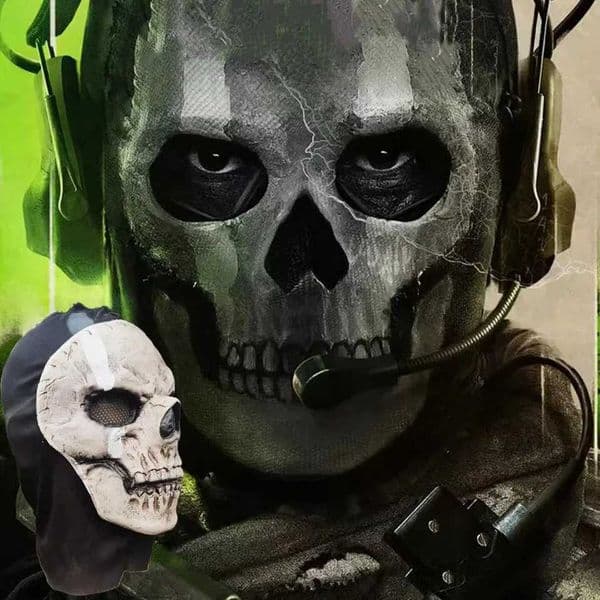 Unisex Halloween Horror Ghost Skull Mask Call of Duty MW2 Latex Headgear Helmet Cosplay Perform Party Masquerade Prop Cosplay W250906