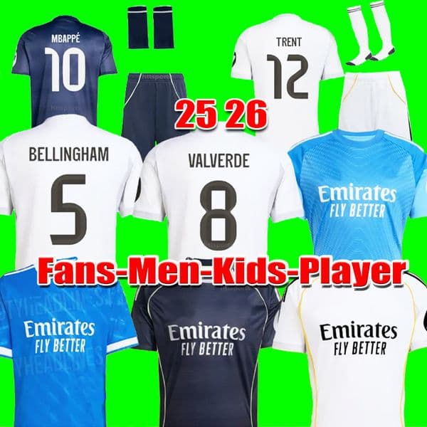 2025 2026 soccer jerseys 25 26 Real 4Th Mad RiDS football shirt CAMAVINGA Mbappe MODRIC VALVERDE Fourth camiseta men kids uniforms VINI JR BELLINGHAM ARDA GULER