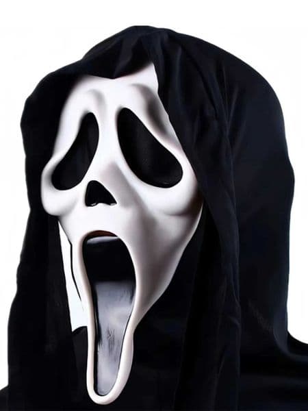 1pc Scary Creepy Screaming Mask Horror Latex Party Costume Prop For Adults W250906