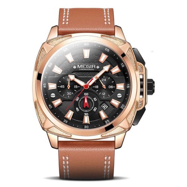 DHgargets Megir Multifunctional Sports Fashion Chronograph Men's Quartz Watch