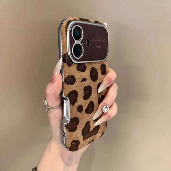 DHelectronics Autumn and Winter Colorful Small Floral Suitable for iPhone 16 Pro Max Apple 15 Phone Case 14 High-end Feel 13 Leather 12