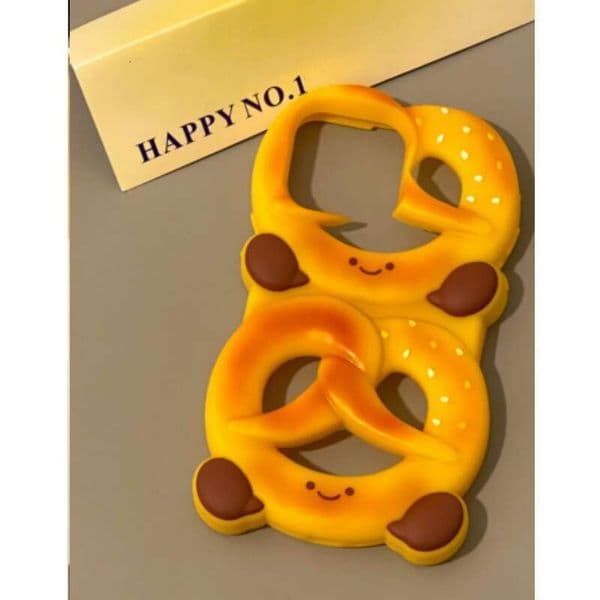 DHgargets Cute 3D Double Alkaline Knot Case for iPhone 16 Pro Max, Apple 15 Pro, New 14, 13